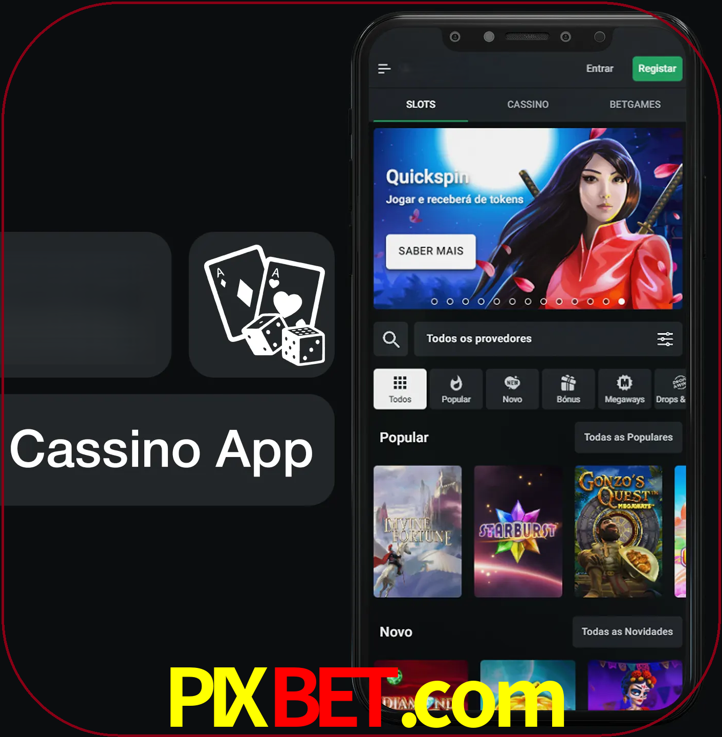 Jogue jogos de cassino e ganhe.