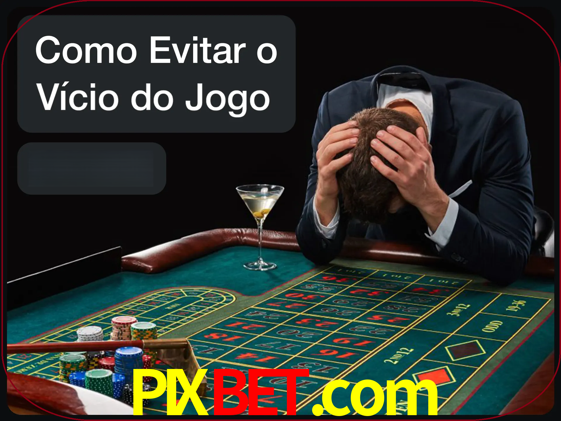 Você é responsável por cada uma de suas apostas.